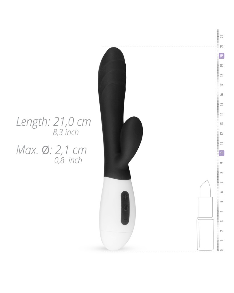 Teazers Rabbit Vibrator - Black Teazers Rabbit Vibrator - Black