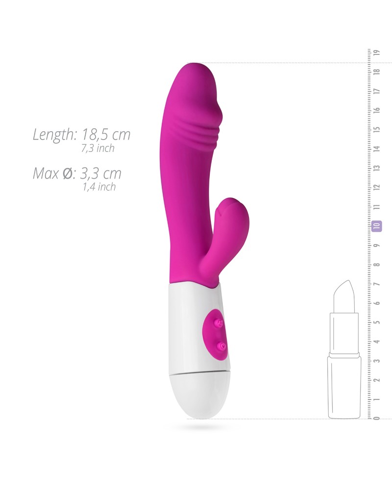 Realistic Rabbit Vibrator - Pink