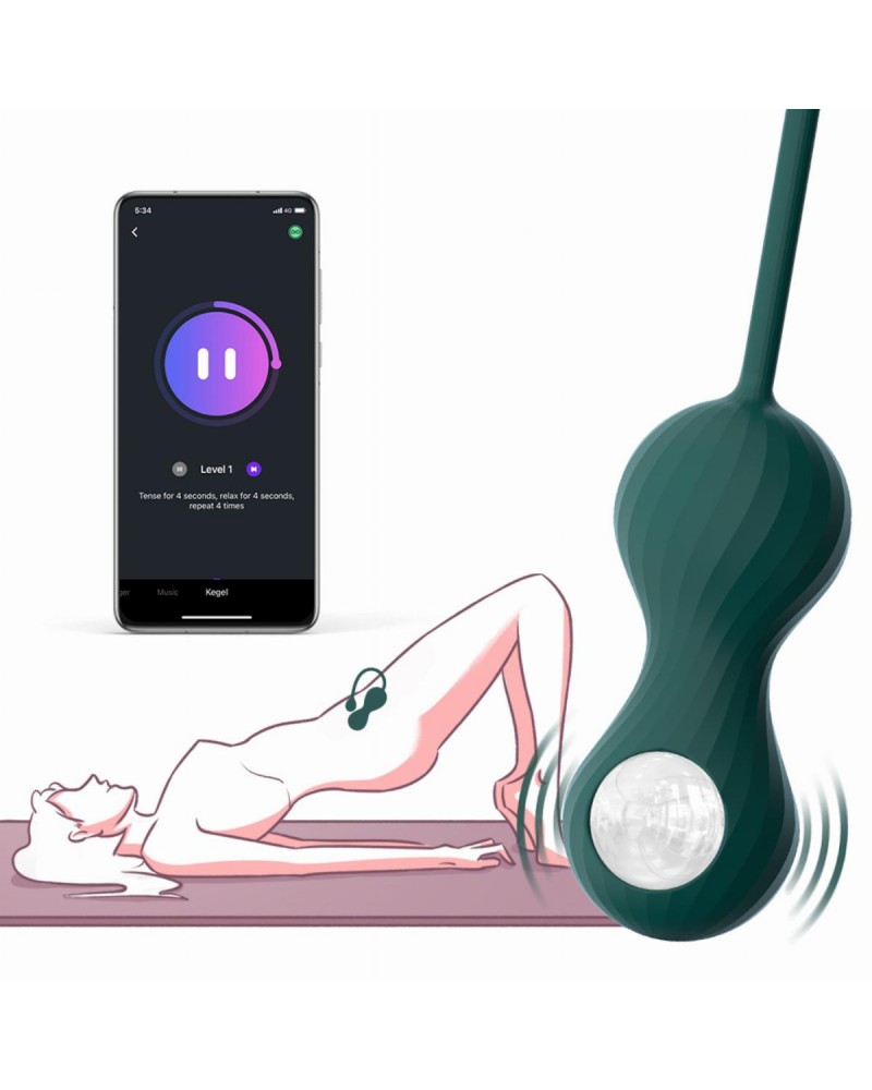Magic Motion - Duo Smart Kegel Vibrator with Weights - Green