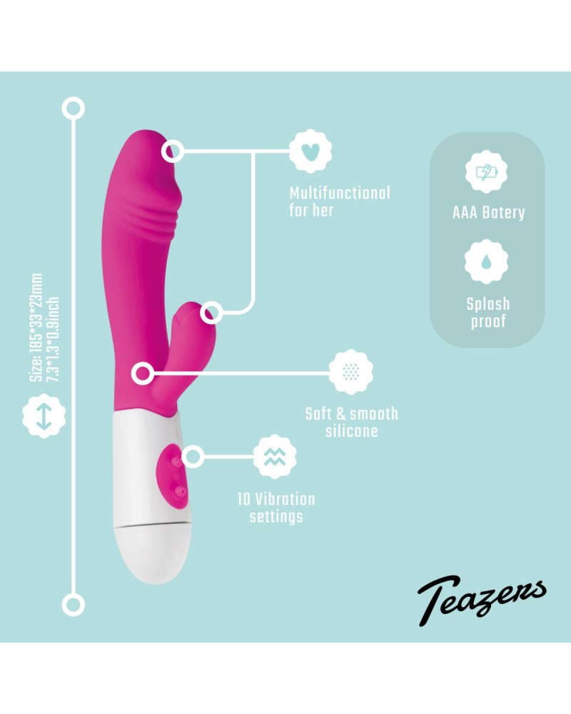 Realistic Rabbit Vibrator - Pink