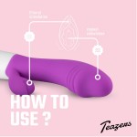 Realistic Rabbit Vibrator - Purple Realistic Rabbit Vibrator - Purple