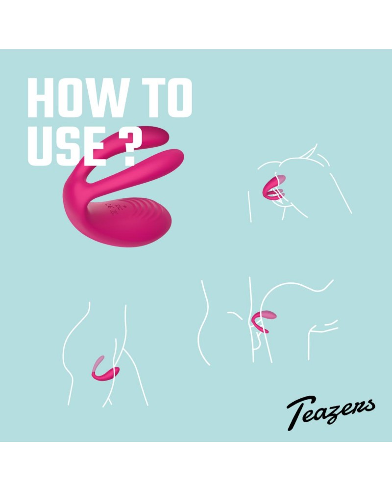 Teazers Couple Vibrator with Remote