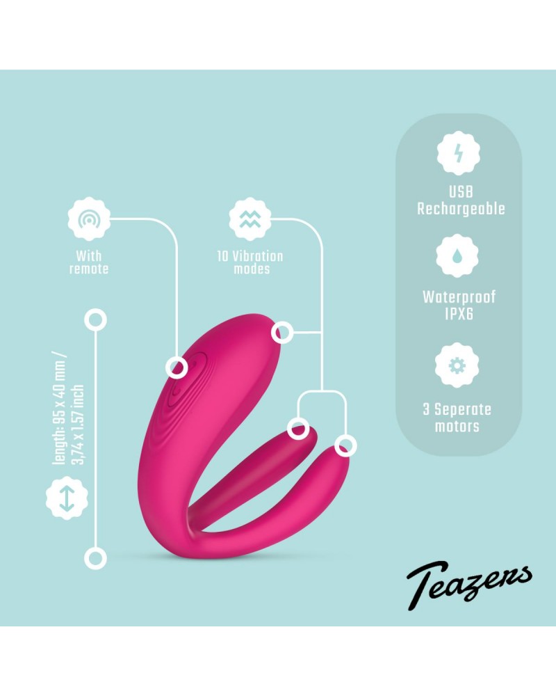 Teazers Couple Vibrator with Remote