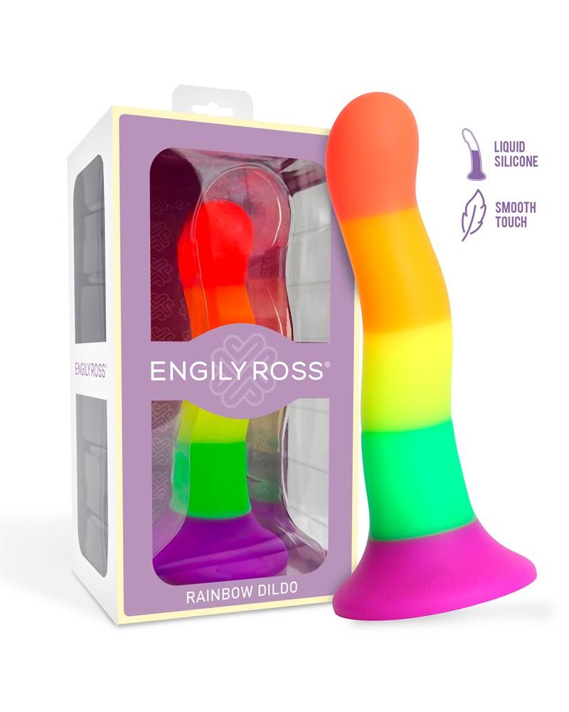 Dildo Rainbow Color 18 cm