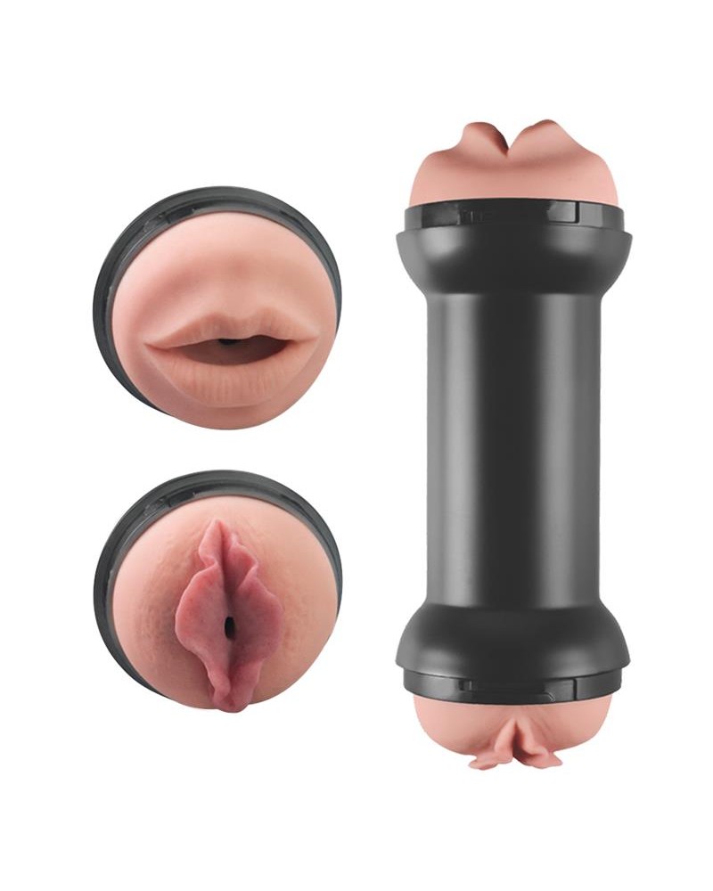 Double Masturbator Training Master Vagina and Mouth