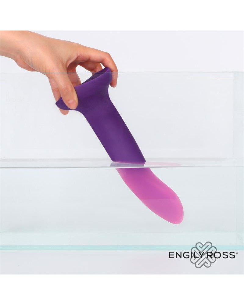 Color Changing Dildo Purple to Pink Size S 14 cm