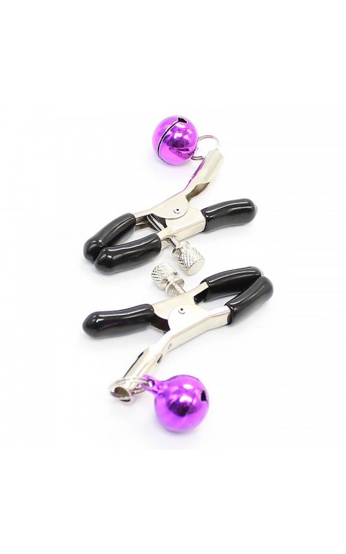 Nipple Clamps with Purple Bell Nipple Clamps with Purple Bell
