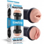 Double Masturbator Training Master Vagina and Mouth