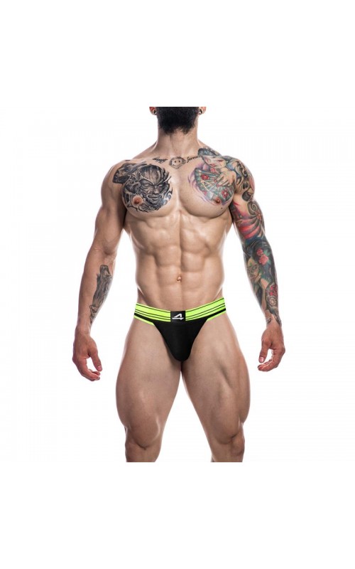 C4M15 Rugby Jockstrap Neon Lime 