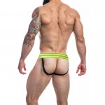 C4M15 Rugby Jockstrap Neon Lime 