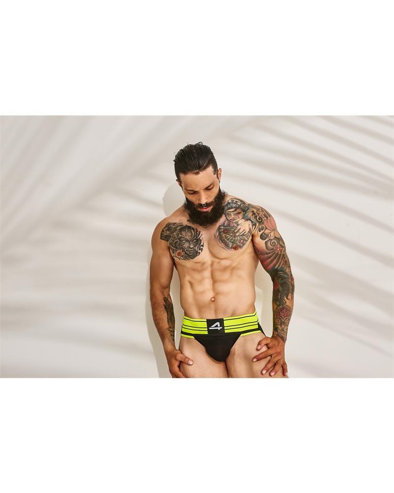 C4M15 Rugby Jockstrap Neon Lime 