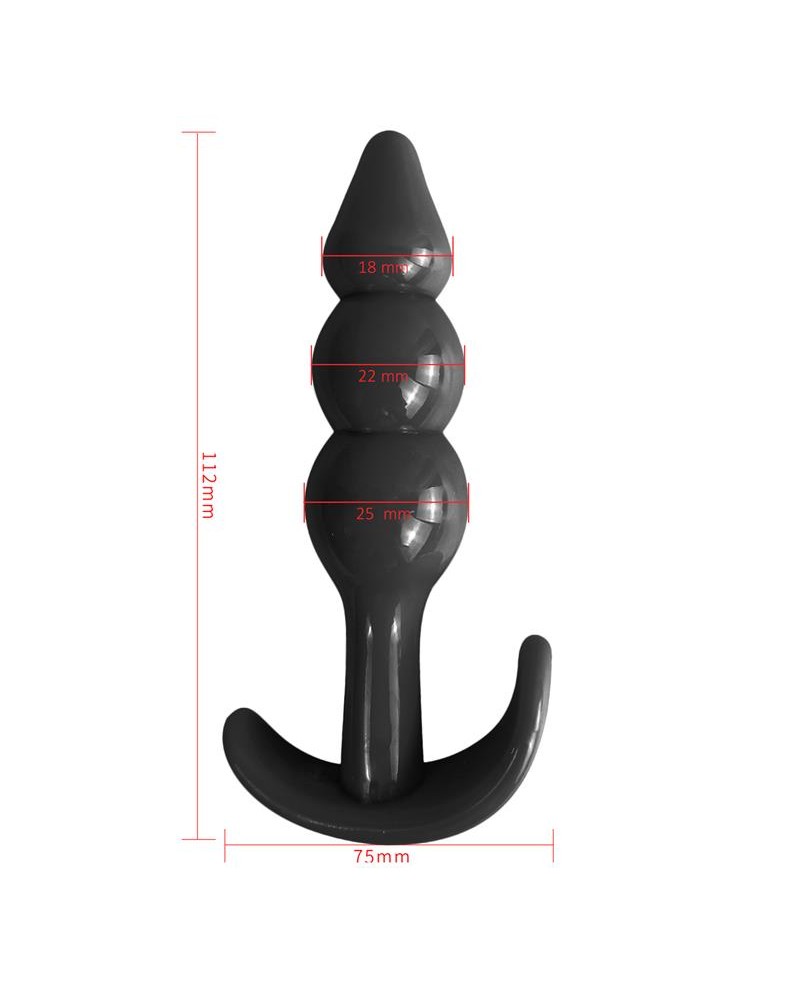 Gevil Anchor Butt Plug Black	