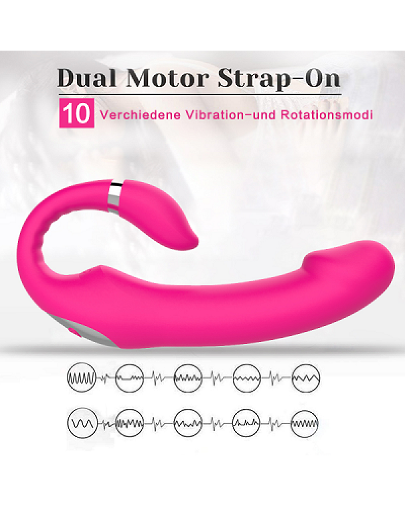 Ophelia's Dream Toys - Strapless strap-on Vibrator Pink