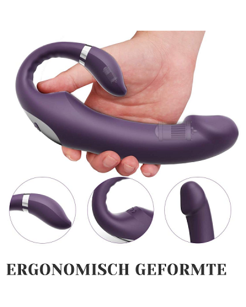 Ophelia's Dream Toys - Strapless strap-on Vibrator Purple