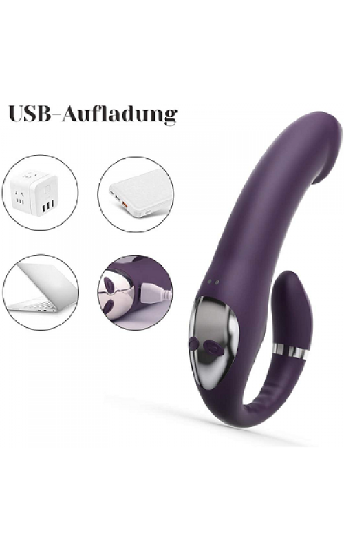 Ophelia's Dream Toys - Strapless strap-on Vibrator Purple