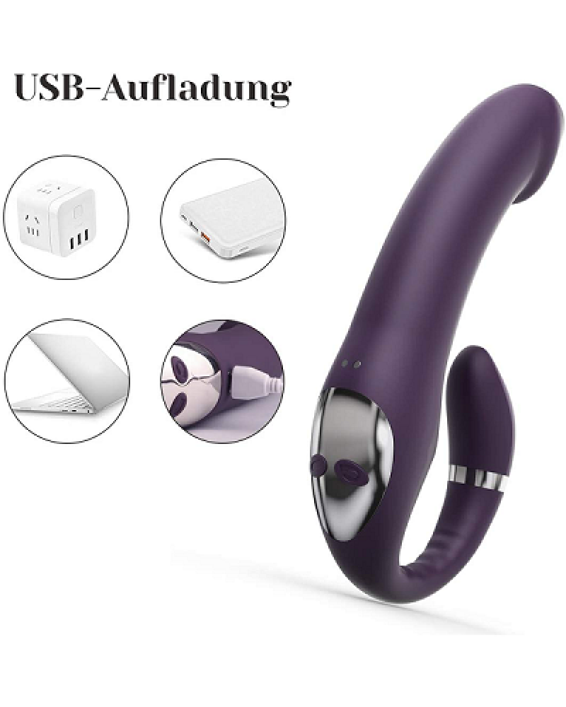 Ophelia's Dream Toys - Strapless strap-on Vibrator Purple