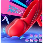 Ophelia's Dream Toys - Red lips & tongue licking vibrator