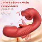 Ophelia's Dream Toys - Red lips & tongue licking vibrator