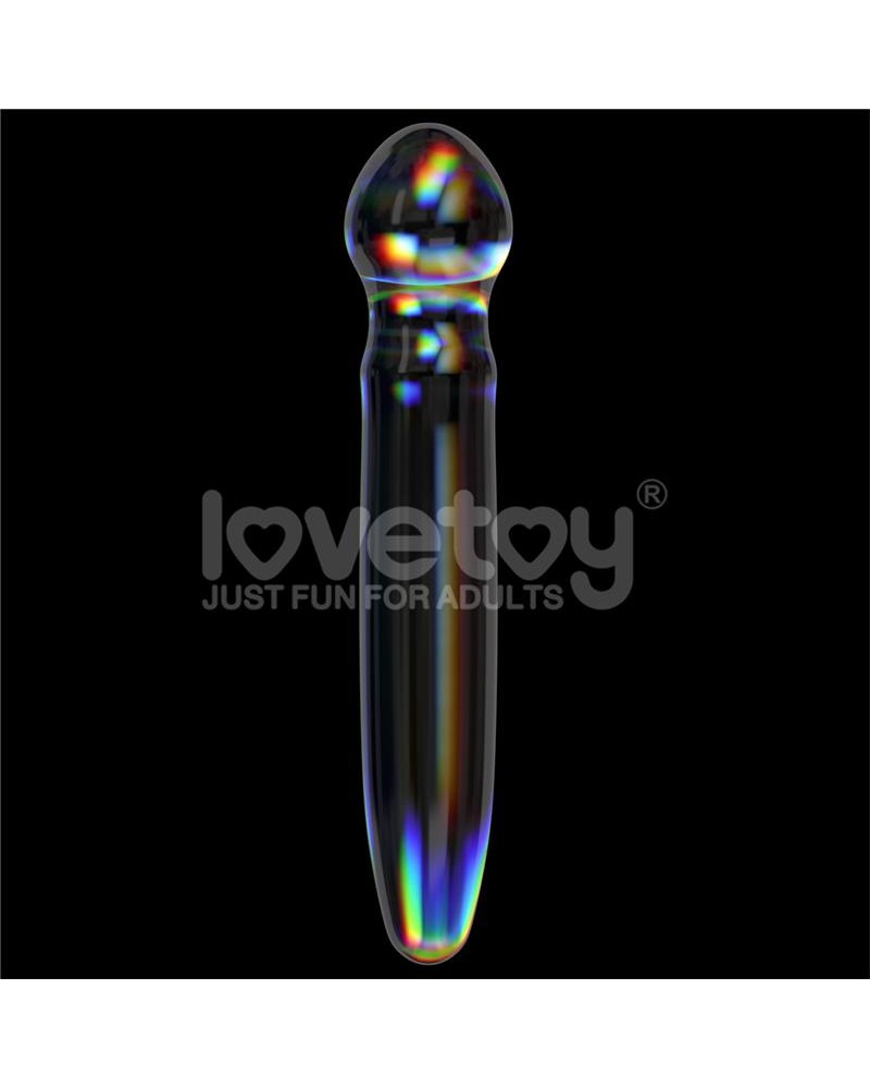 Glow in the Dark Glass Dildo Twilight Gleam Prism Glass