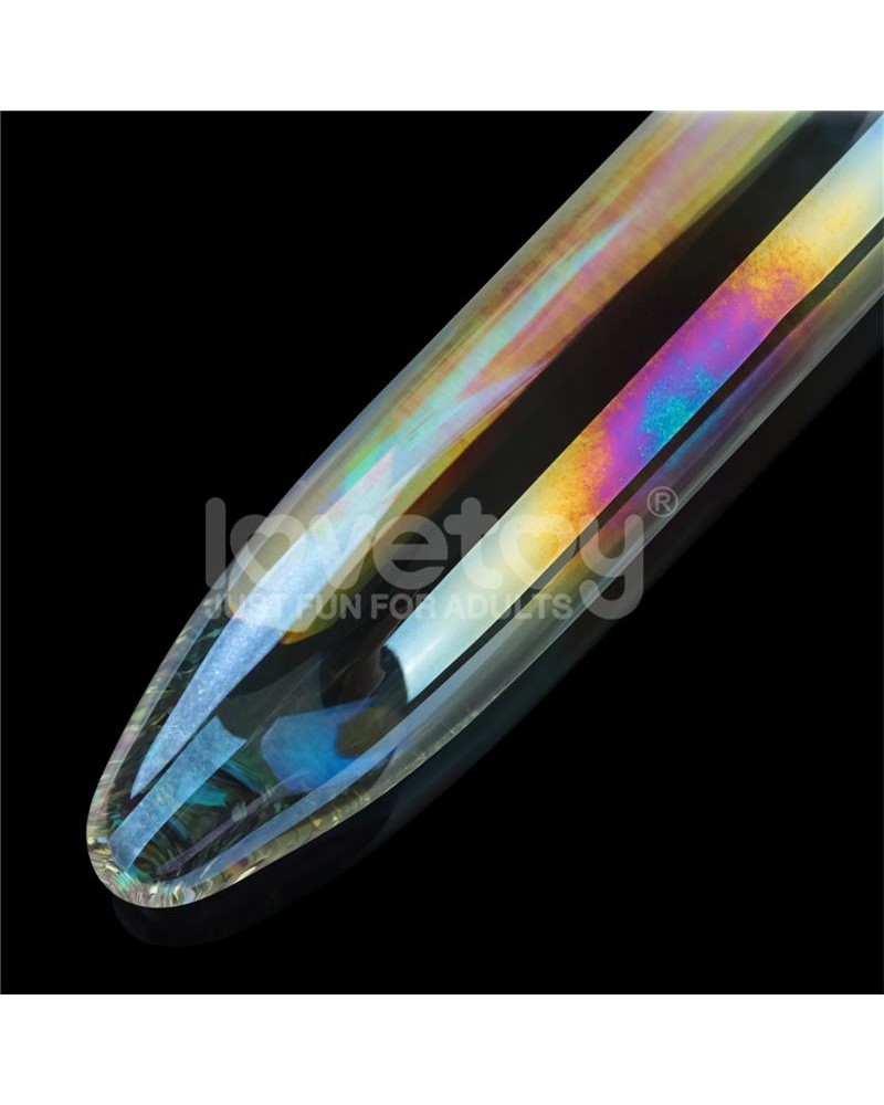 Glow in the Dark Glass Dildo Twilight Gleam Prism Glass