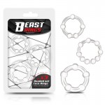 Set of 3 Penis Ring Beaded Flexibles Clear Set of 3 Penis Ring Beaded Flexibles Clear