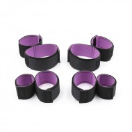 Set of restraints with handcuffs and Anklecuffs Adjustable	