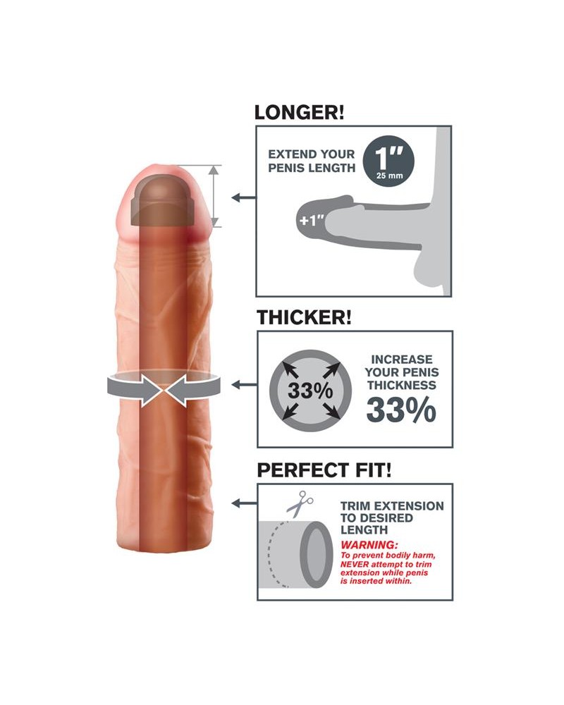 Fantasy X-tensions Perfect 2,54 cm Extension - Flesh