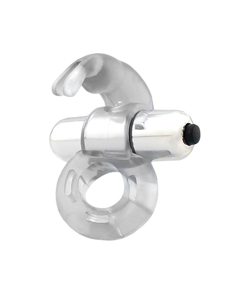 Horizon Vibrating Penis Ring with Rabbit Clear Horizon Vibrating Penis Ring with Rabbit Clear