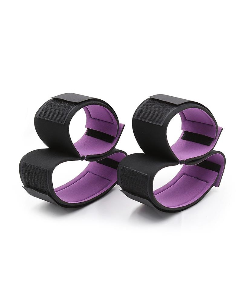 Set of restraints with handcuffs and Anklecuffs Adjustable Set of restraints with handcuffs and Anklecuffs Adjustable