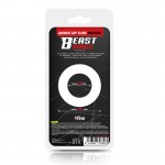 Cock Ring Super Flexible and Resistant Striped 1.9 cm Black	