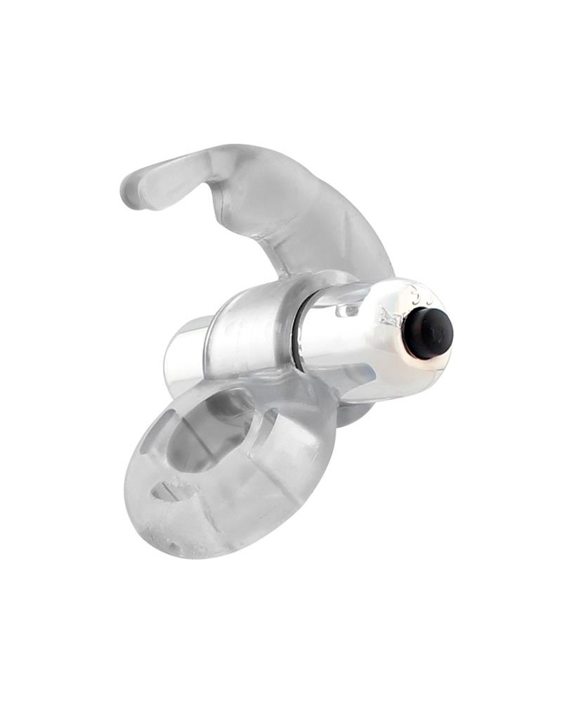 Horizon Vibrating Penis Ring with Rabbit Clear Horizon Vibrating Penis Ring with Rabbit Clear
