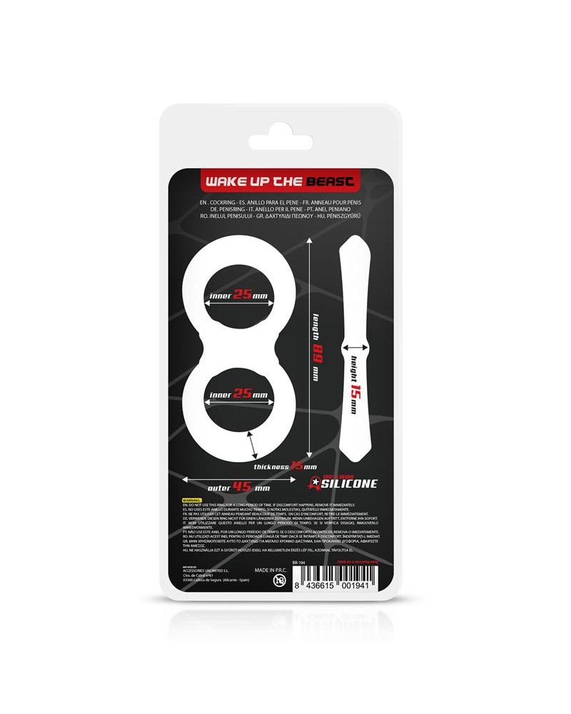 Penis and Testicles Ring Liquid Silicone 25 mm	