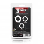 Set of 3 Penis Ring Beaded Flexibles Clear Set of 3 Penis Ring Beaded Flexibles Clear