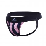 Stripe-Pink Jockstrap Pink and Black 
