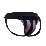 Stripe-Pink Jockstrap Pink and Black 