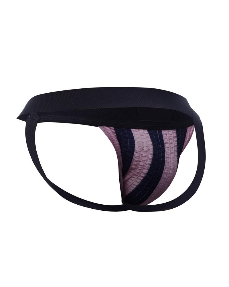 Stripe-Pink Jockstrap Pink and Black 