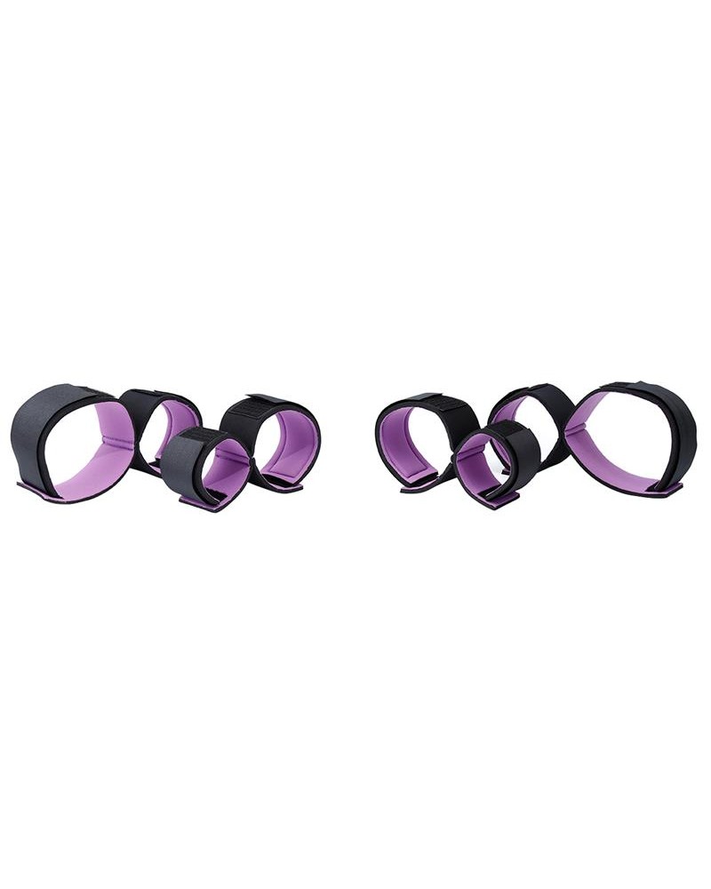 Set of restraints with handcuffs and Anklecuffs Adjustable Set of restraints with handcuffs and Anklecuffs Adjustable
