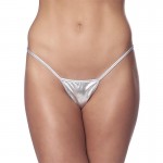 Micro Thong Silver Plated One Size	