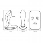 Prostate Massager with Electric Shock and Vibration and Remote Control	