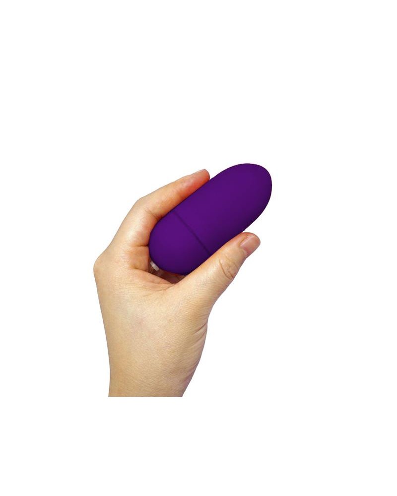 Vibrating Egg with Remote Control Dark Purple	