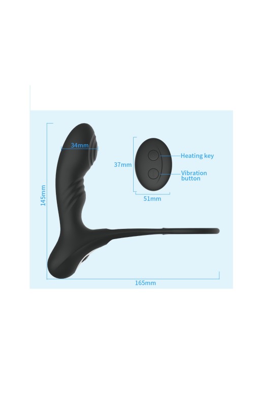 Ophelia's Dream Toys - Prostate Vibrator with Cock Ring