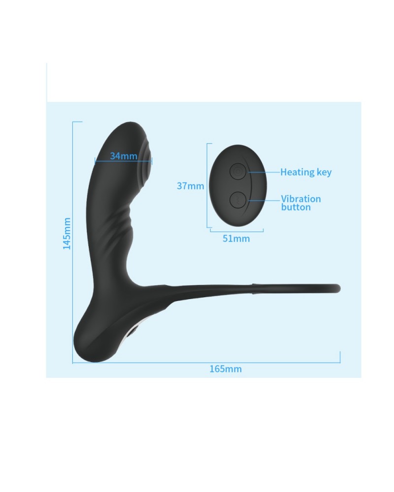 Ophelia's Dream Toys - Prostate Vibrator with Cock Ring