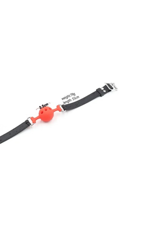Ophelia's Dream Toys - Silicone Ball Gag Red/Black