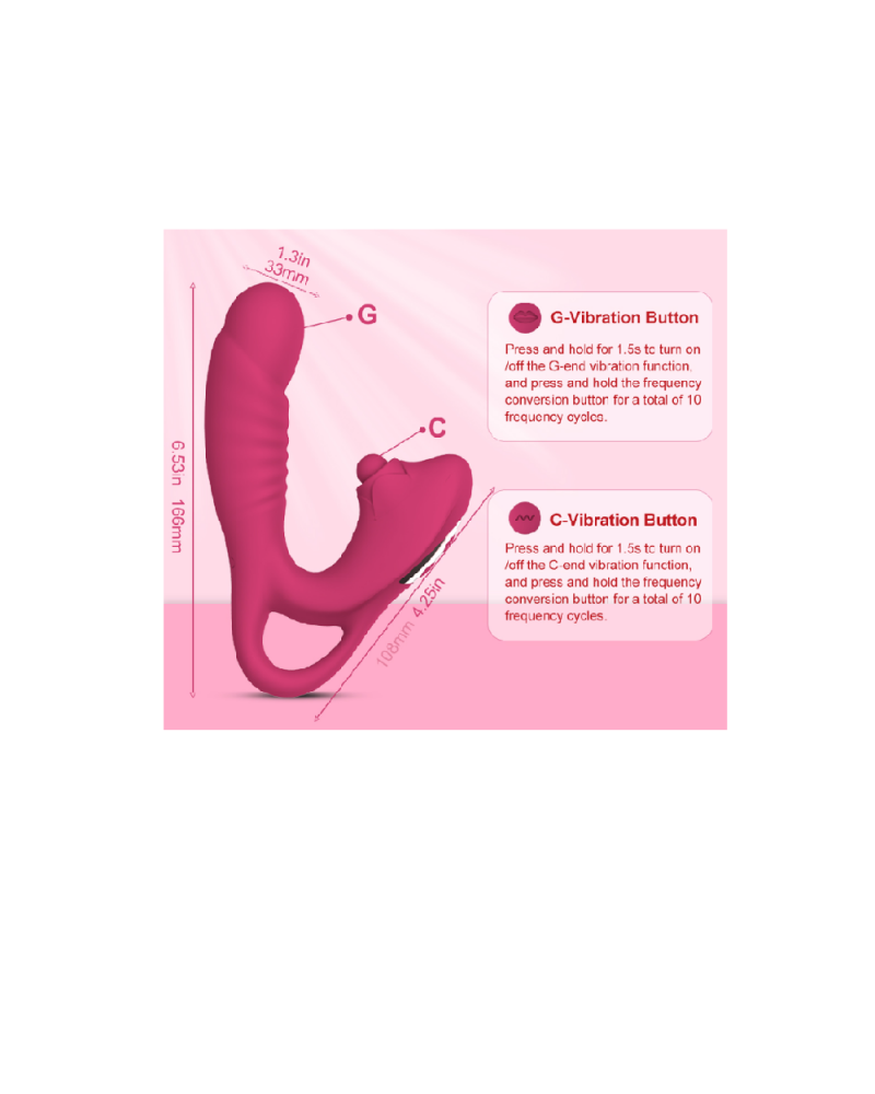 Ophelia's Dream Toys- Clitoral Vibrator Pink