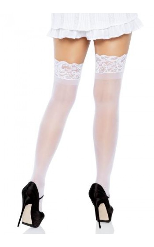 Stay Up Sheer Thigh Highs - White