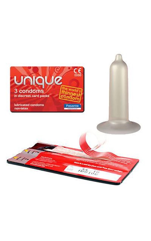 Pasante Unique Latexfree Condoms 3pcs