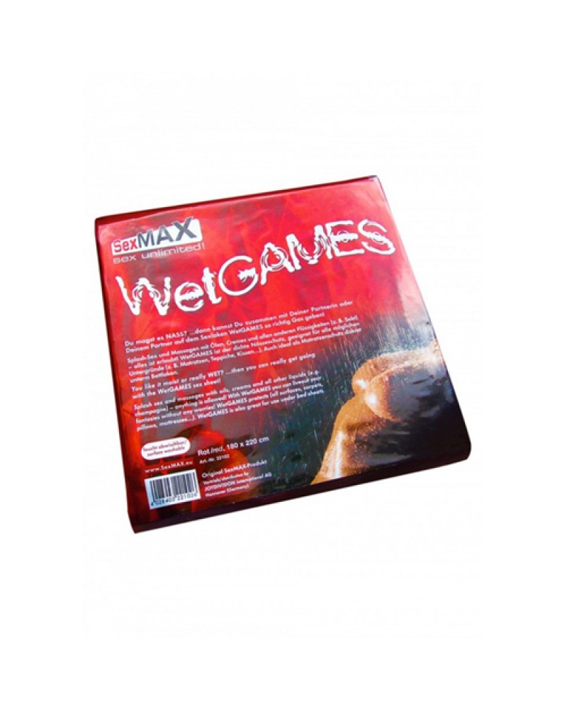 SexMAX WetGAMES Vinyl Sheet 180 x 220 cm - Red
