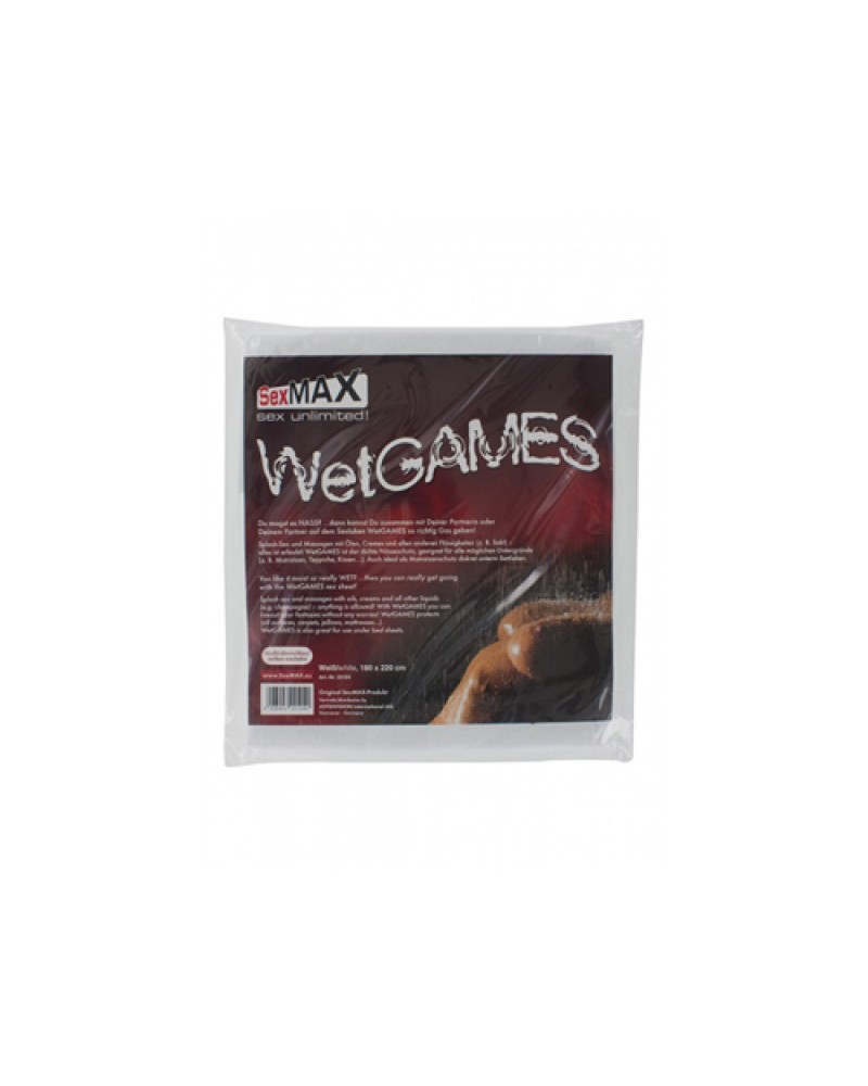 SexMAX WetGAMES Vinyl Sheet 180 x 220 cm - White SexMAX WetGAMES Vinyl Sheet 180 x 220 cm - White