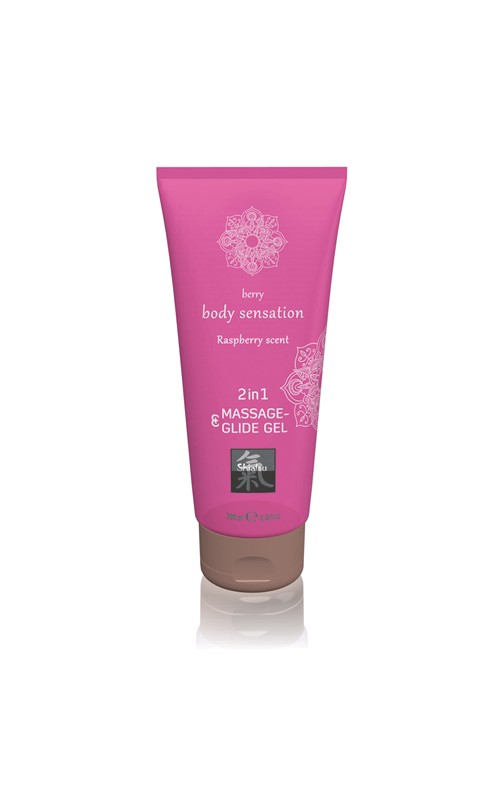 Massage- & Glide Gel 2 in 1 - Raspberry