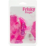 Frisky Finger Vibrator With Bullet - Pink